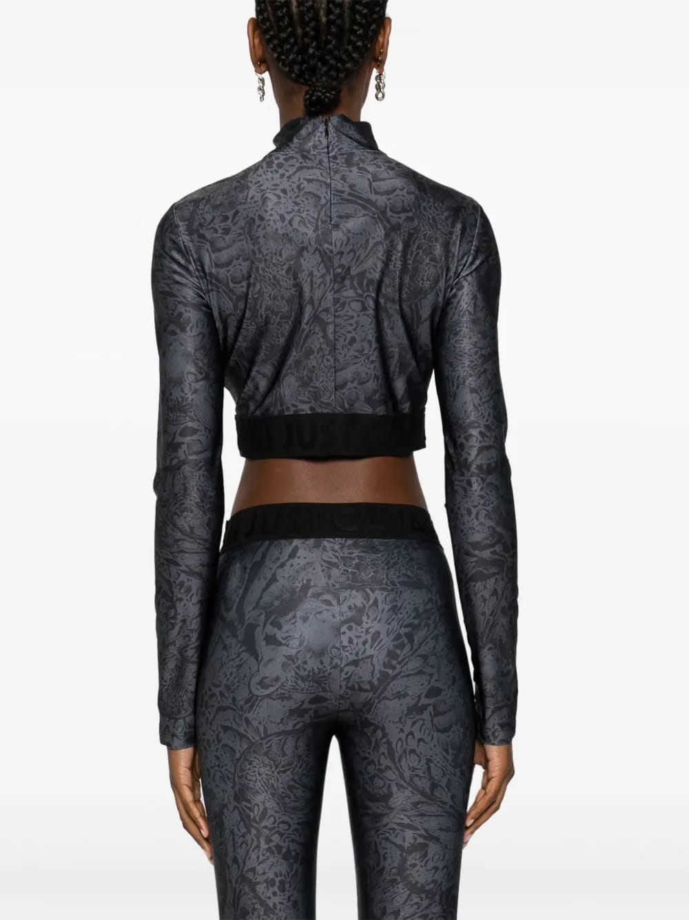 leopard-print cropped T-Shirt
