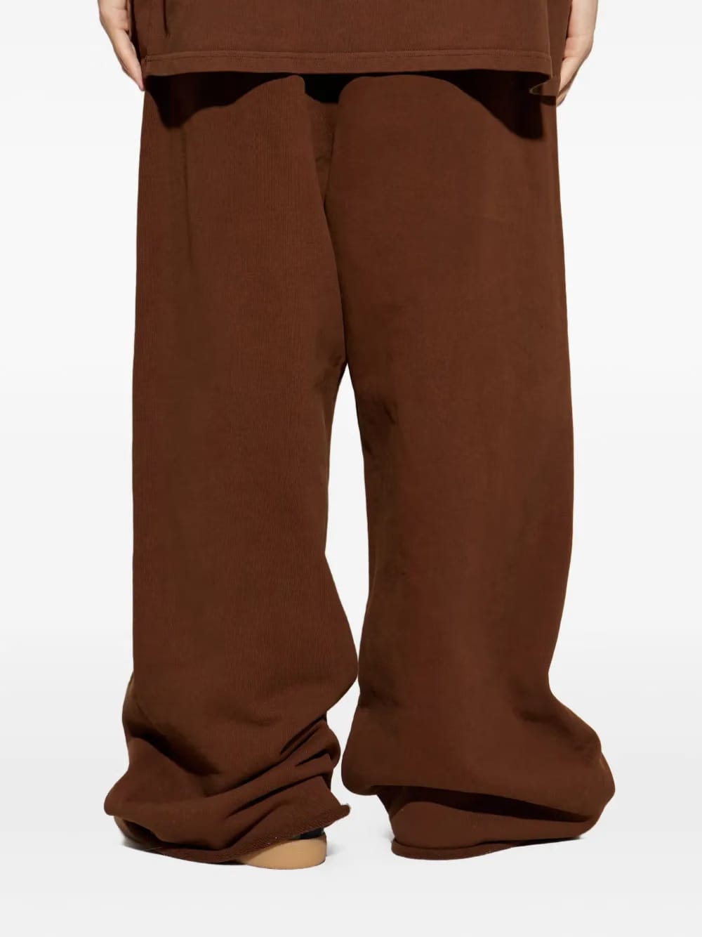 raw-hem track pants
