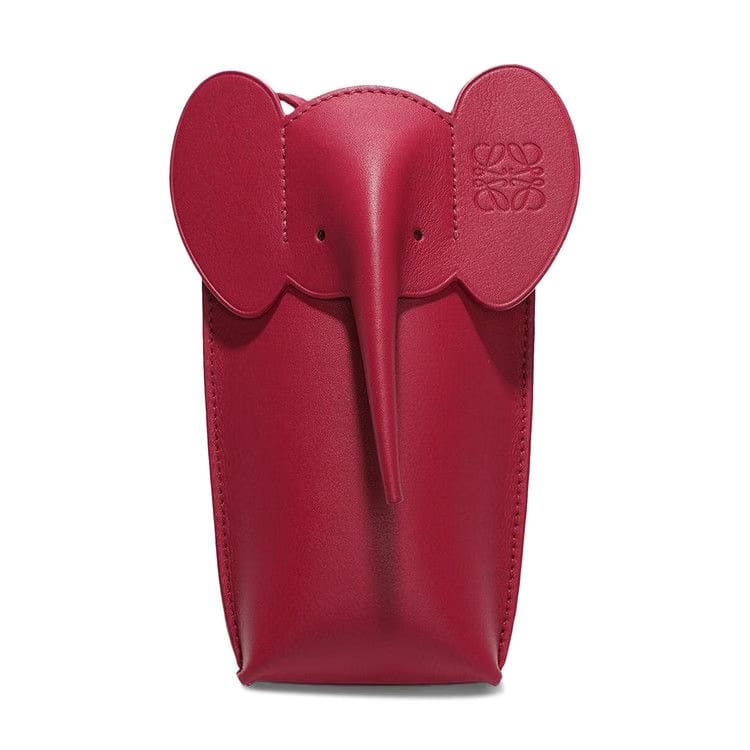 Loewe Elephant Pocket Ruby Red