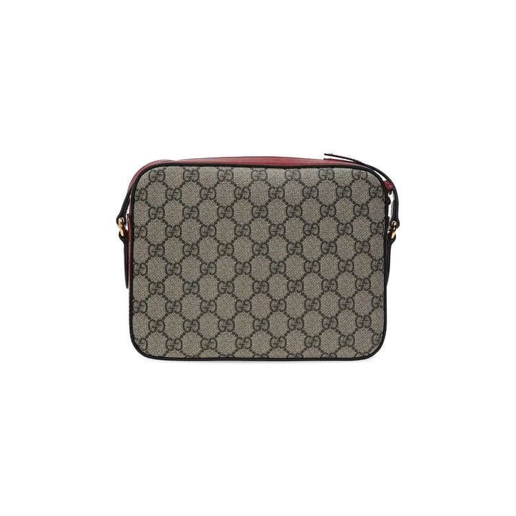 Gucci Horsebit 1955 Small Shoulder Bag Beige/Red