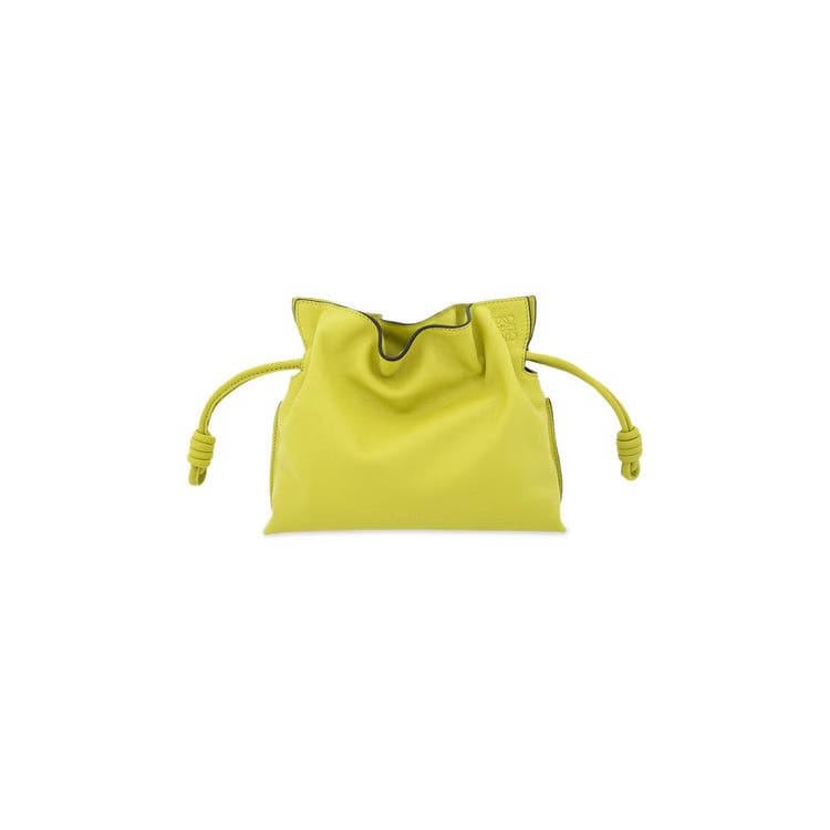 Loewe Flamenco Clutch Mini Bag Lime/Yellow