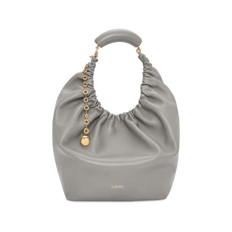 Loewe Medium Squeeze Bag Pearl Grey