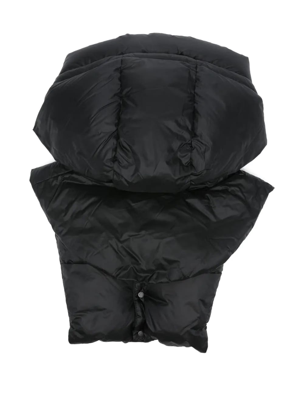 quilted high-neck hood