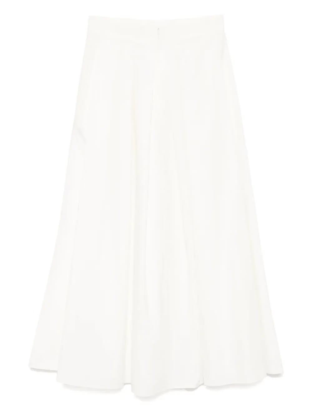 Poplin midi skirt