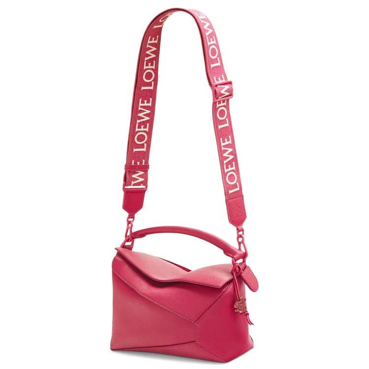 Loewe Small Monochrome Puzzle Edge Ruby Red