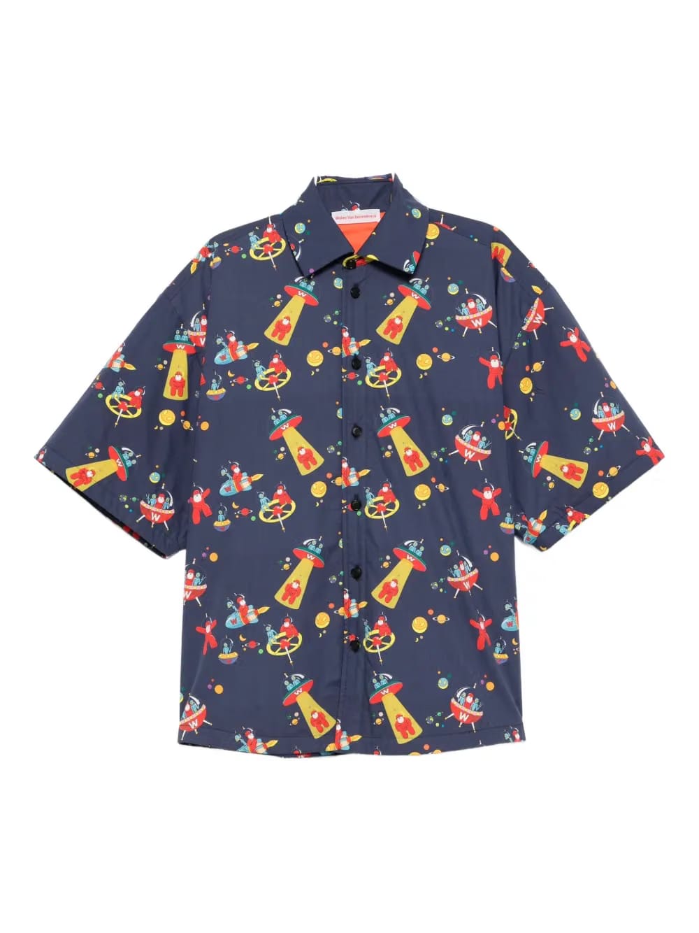 all-over print shirt jacket