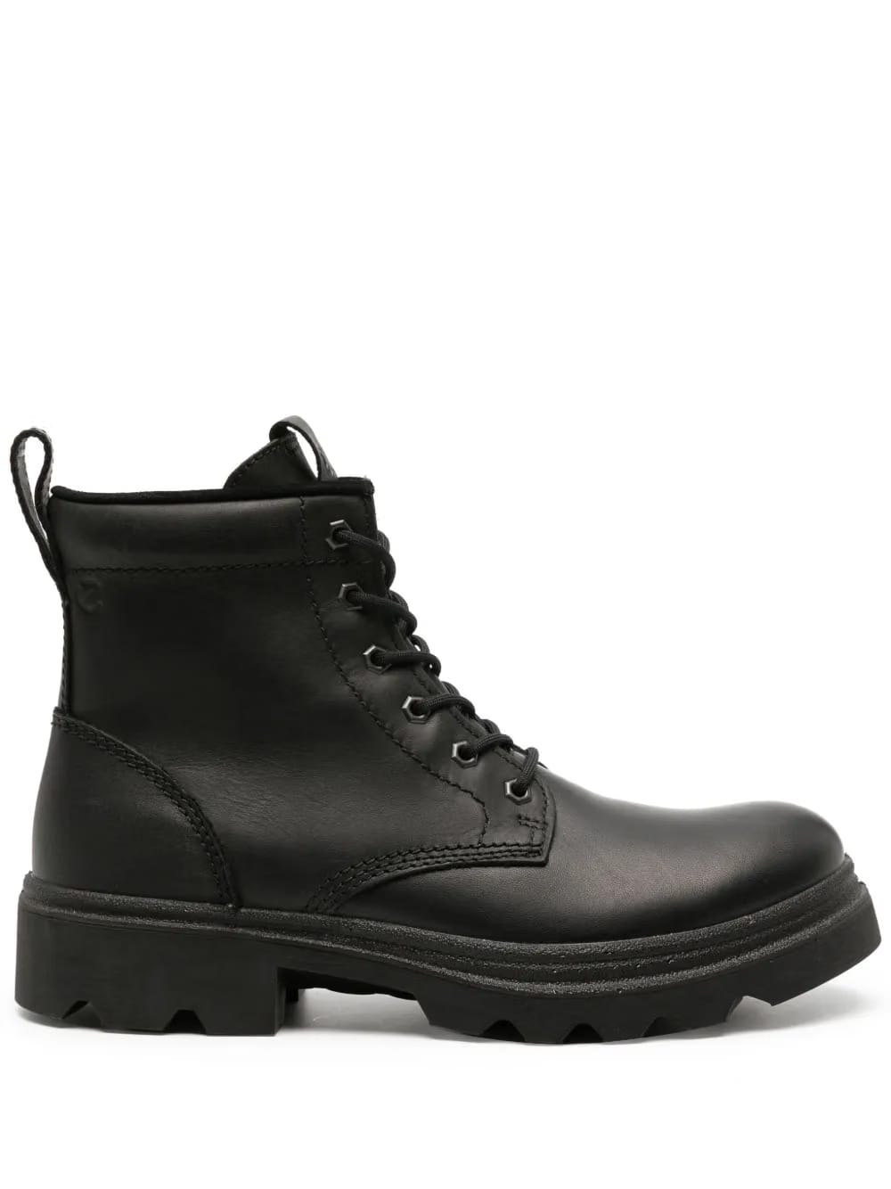 Grainer logo-embossed leather boots