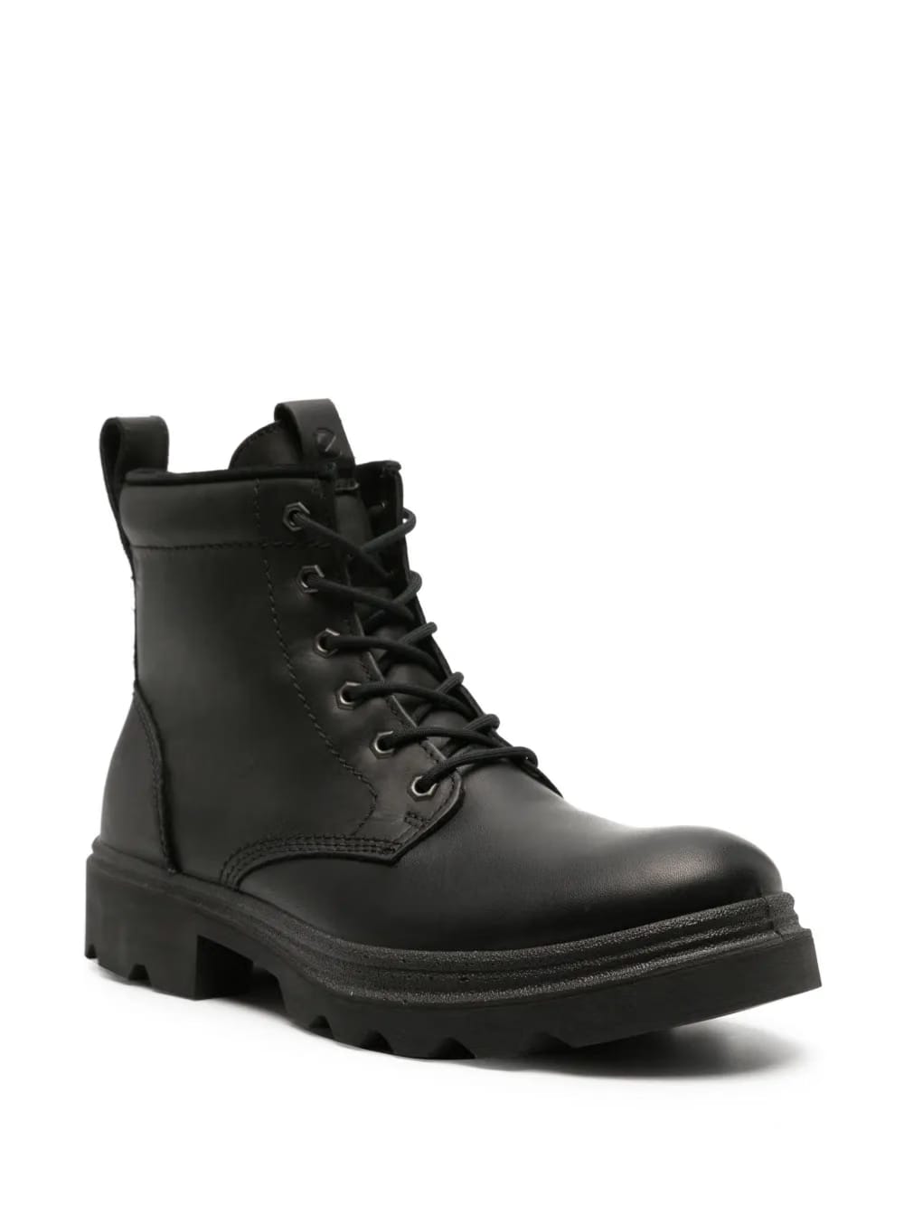 Grainer logo-embossed leather boots