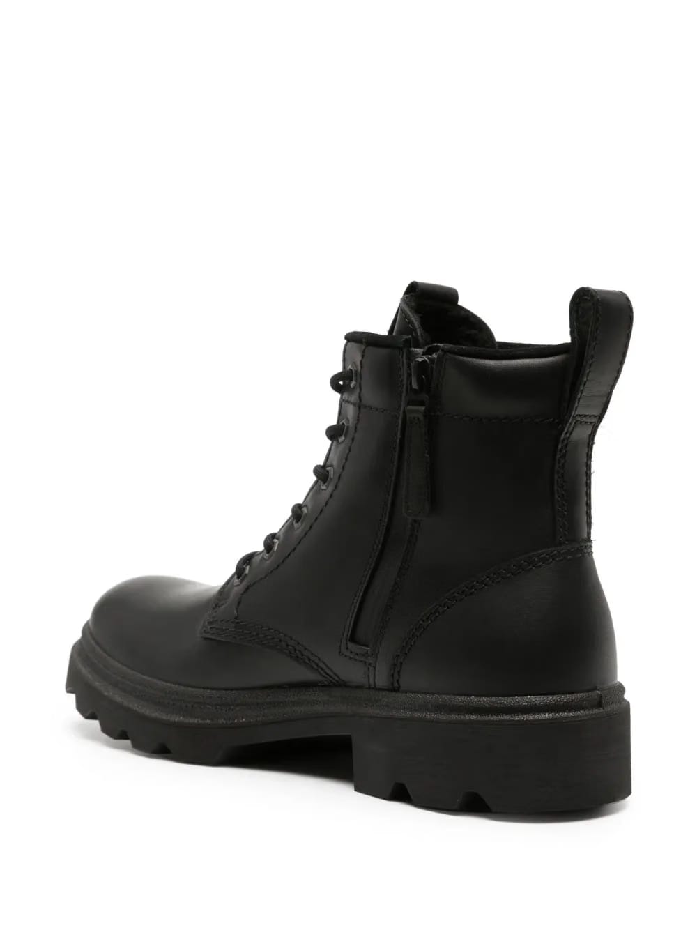Grainer logo-embossed leather boots