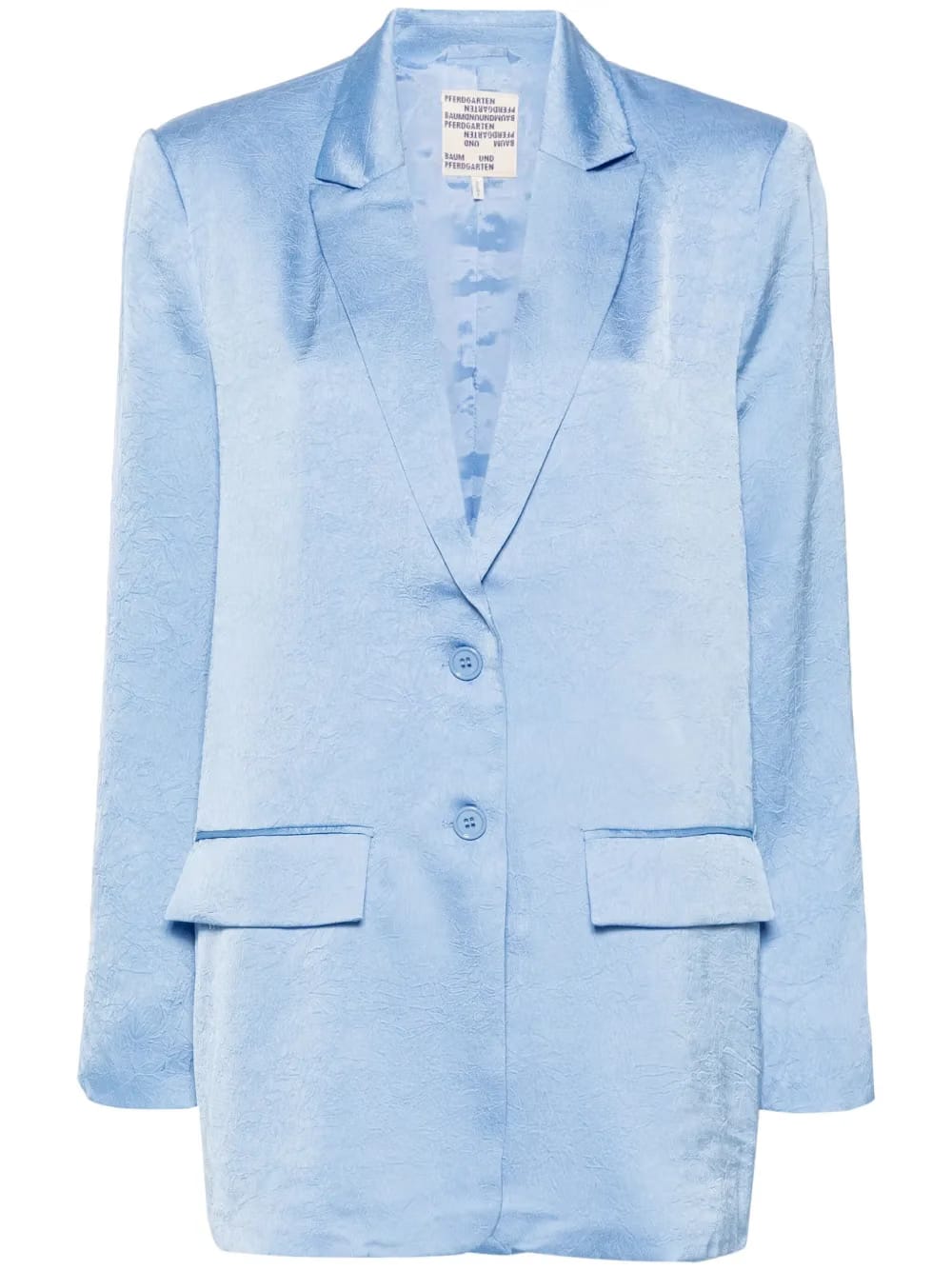 Bertha creased-effect blazer