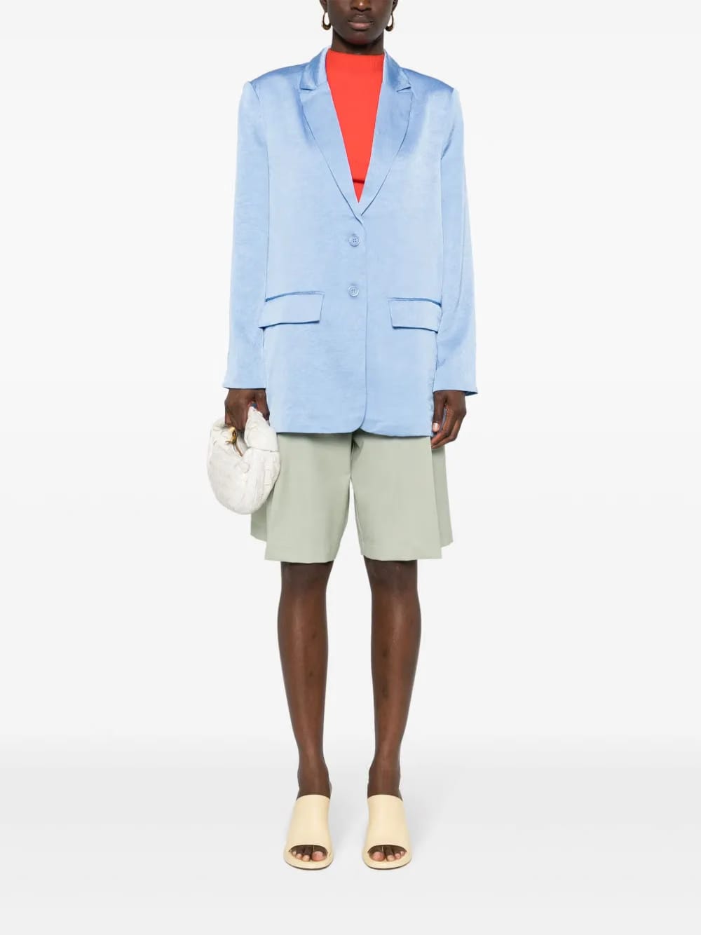 Bertha creased-effect blazer