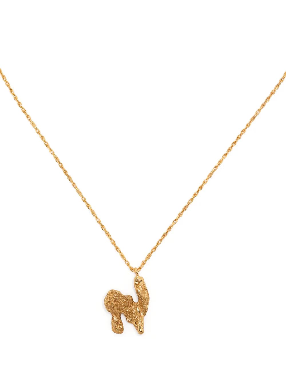 N alphabet pendant necklace