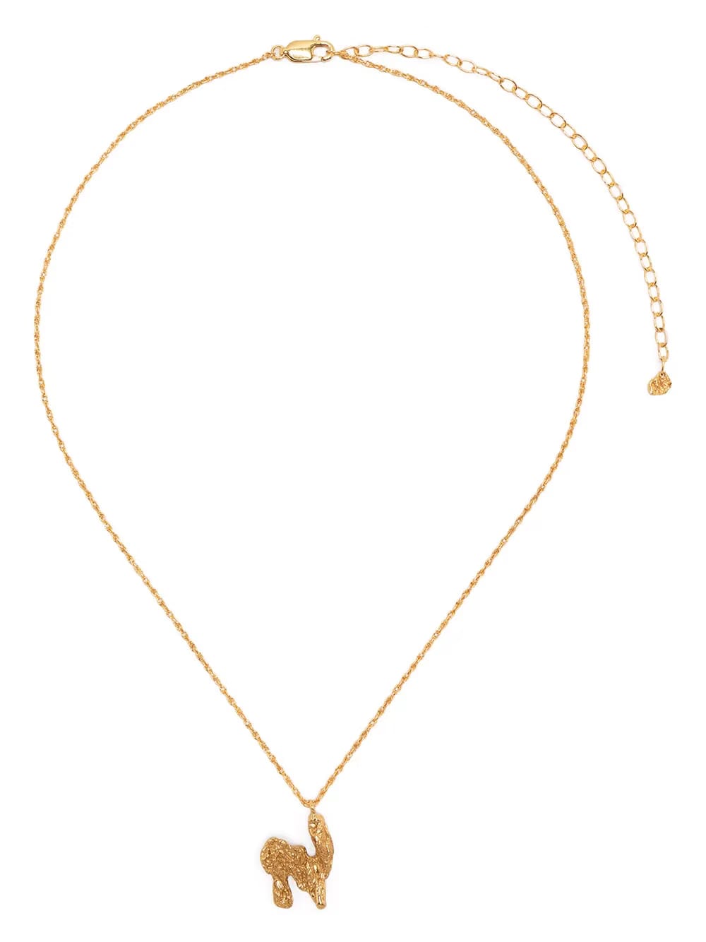 N alphabet pendant necklace