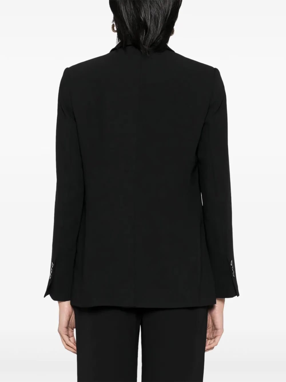 gabardine single breasted blazer