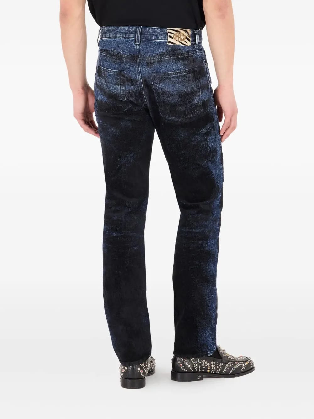 contrast-faded jeans