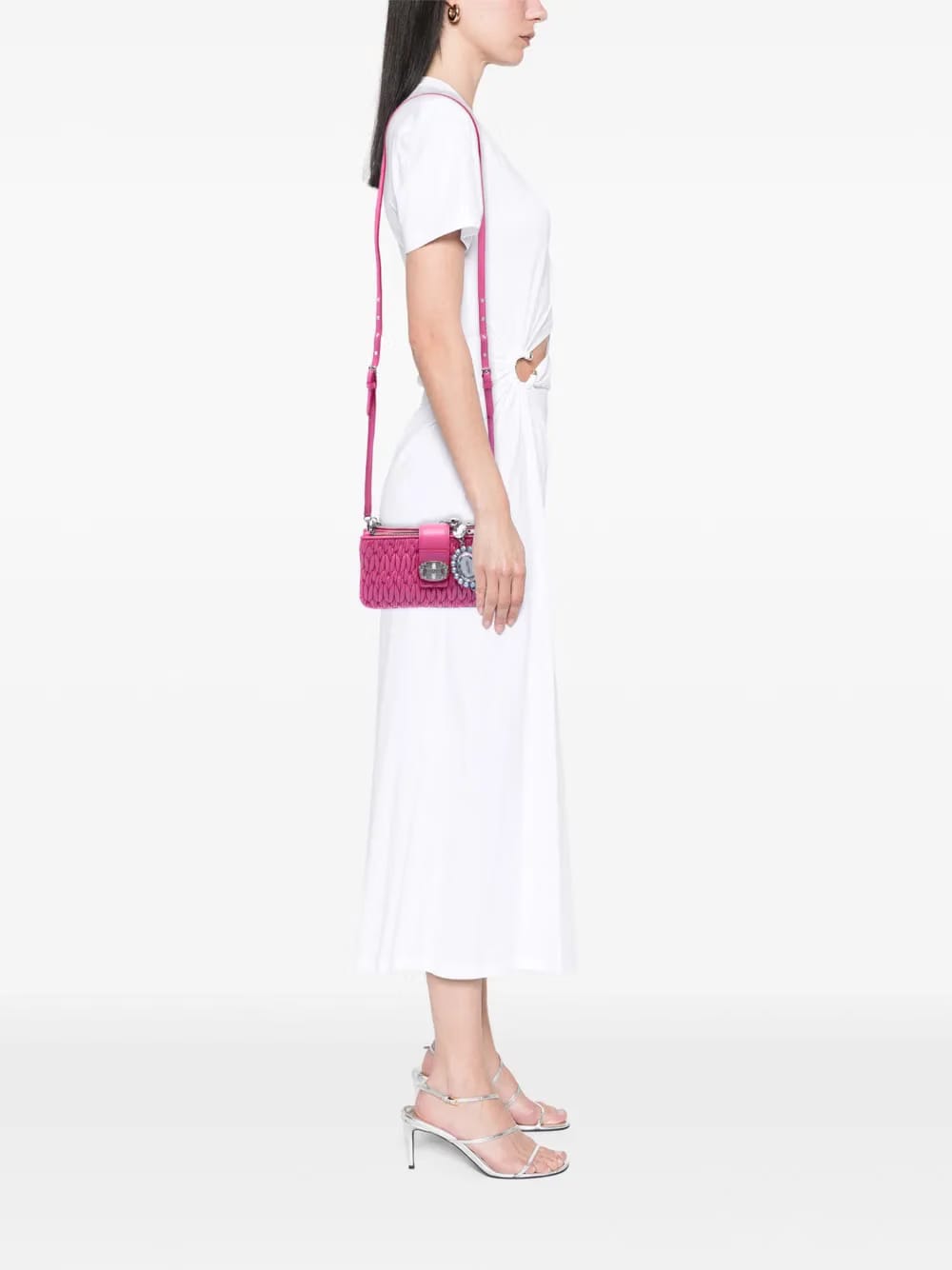2021-2025 Matelasse Nappa Crystal Chain satchel