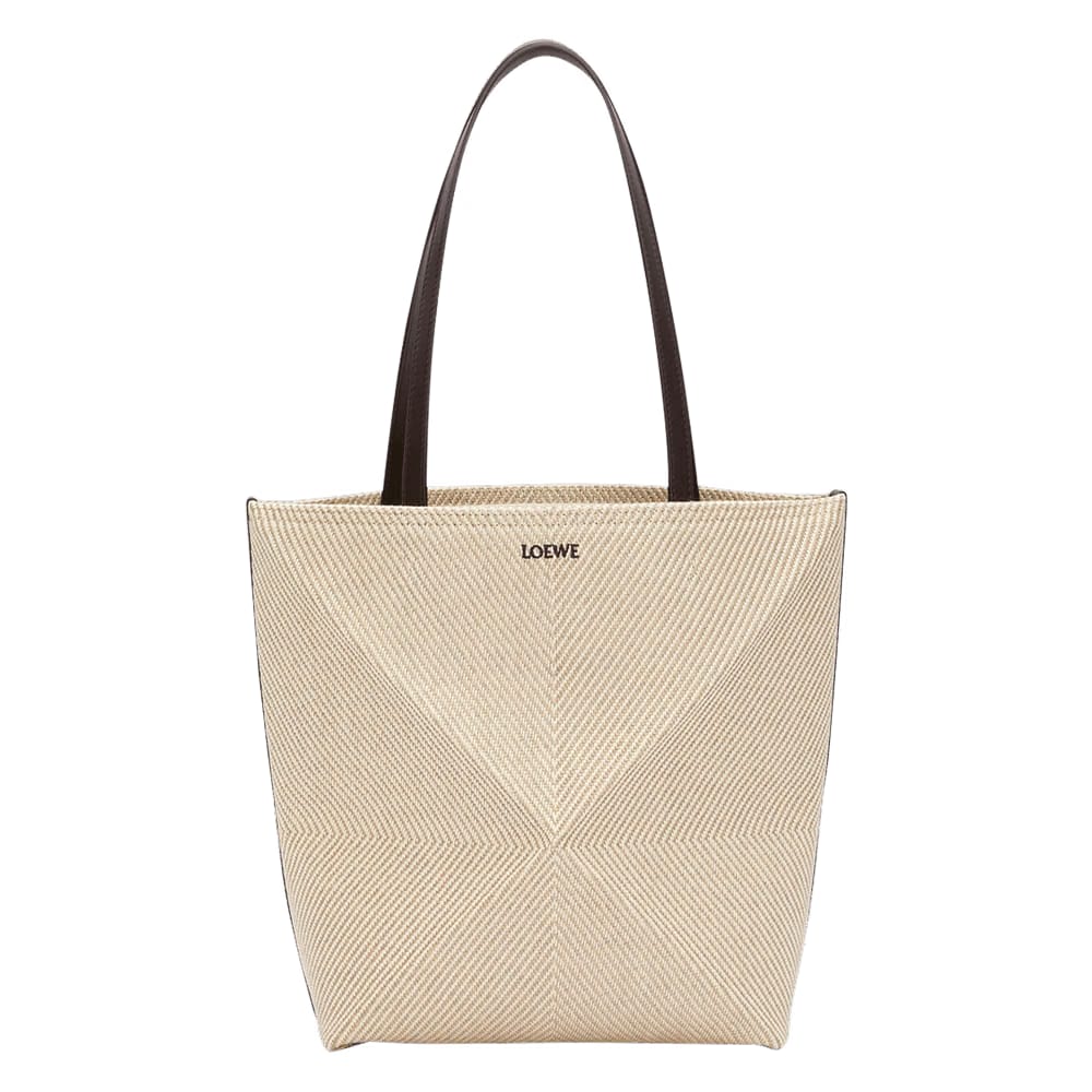 Loewe Puzzle Fold Tote Medium Ecru/Natural
