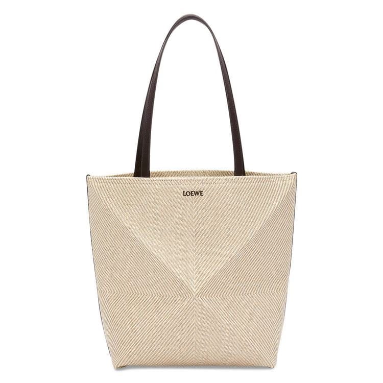 Loewe Puzzle Fold Tote Medium Ecru/Natural