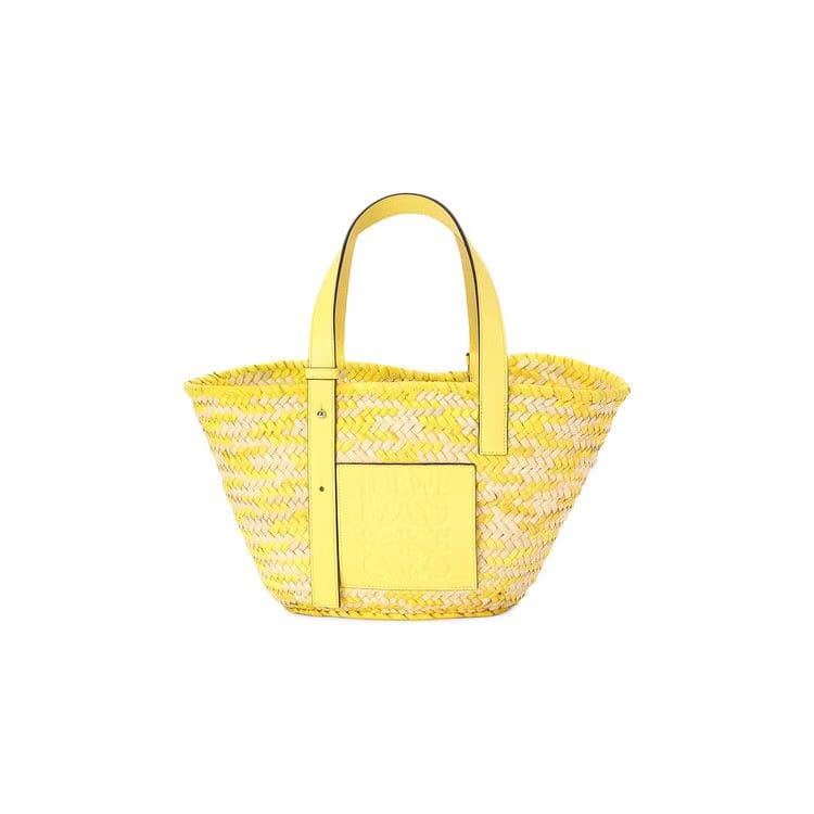 Loewe Basket Confetti Bag Natural/Lemon