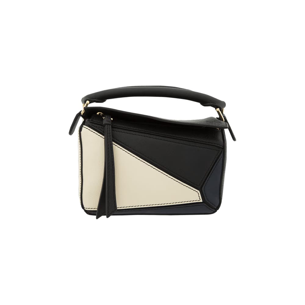 Loewe Puzzle Mini Bag Black/Angora