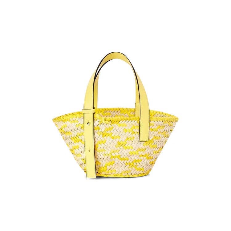 Loewe Basket Confetti Small Bag Natural/Lemon