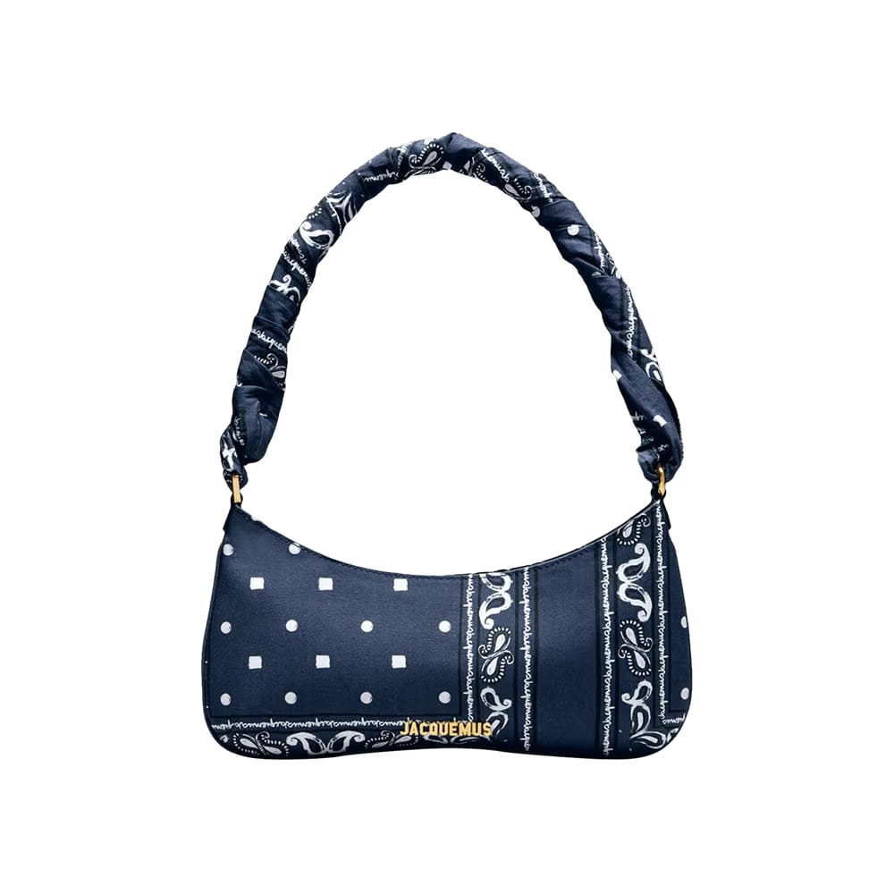 Jacquemus Le Bisou Bandana Print Navy Paisley