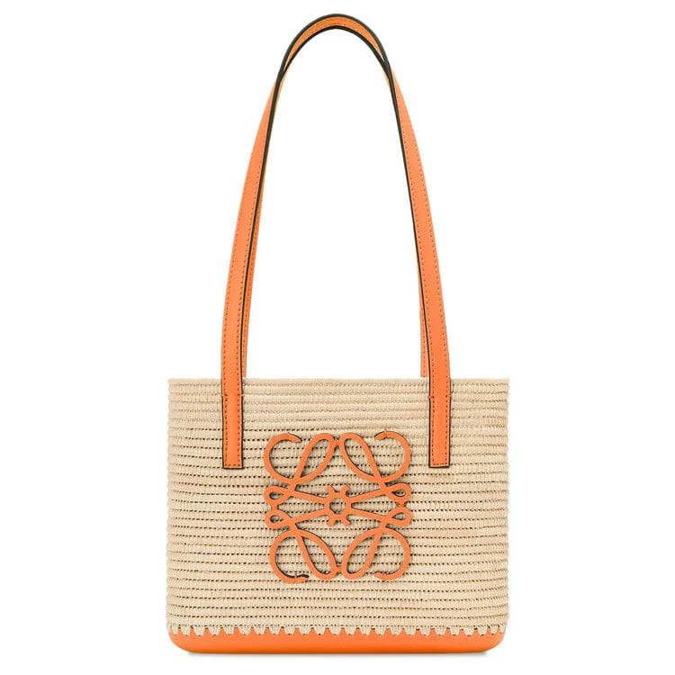 Loewe Square Basket Mini Bag Natural/Orange