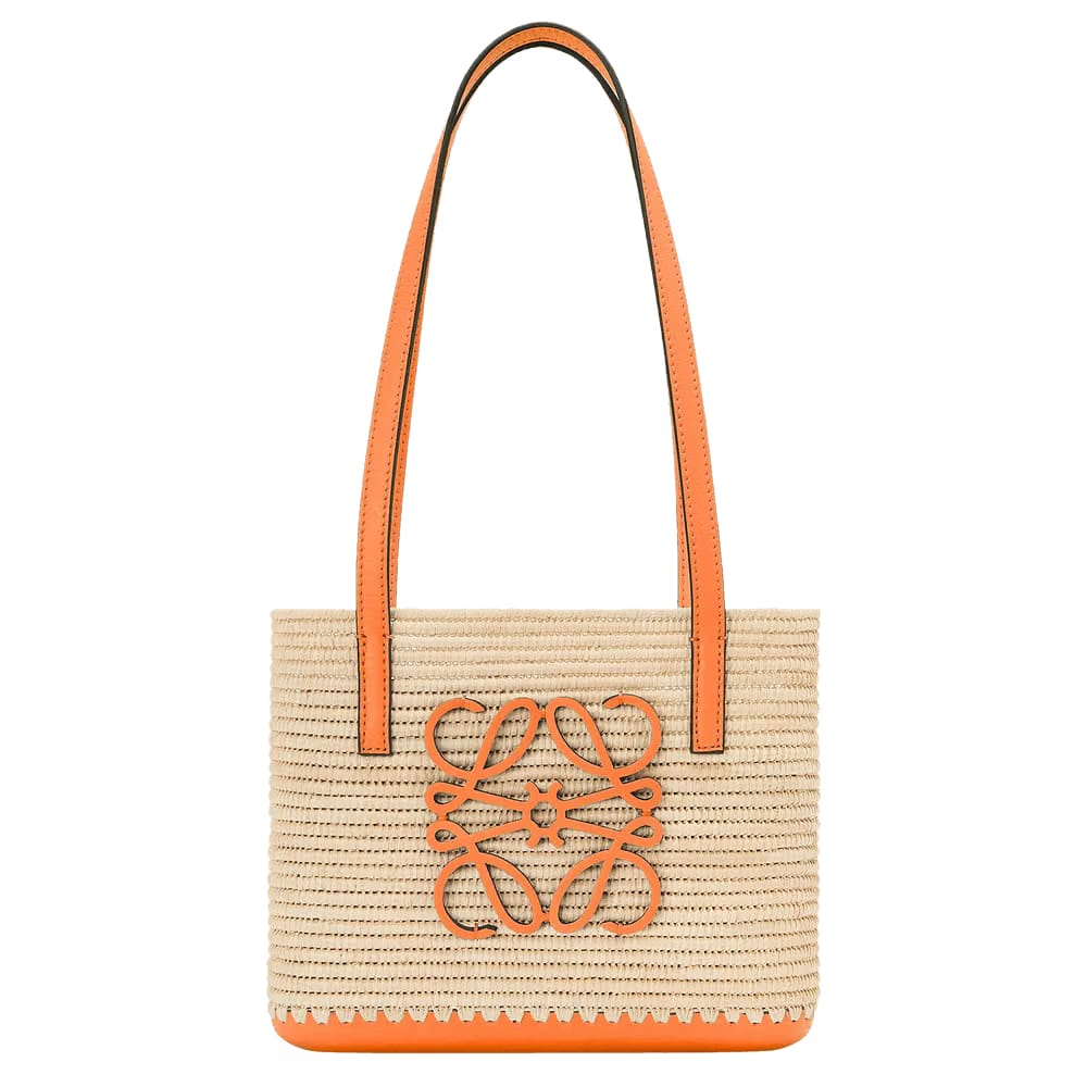 Loewe Square Basket Mini Bag Natural/Orange