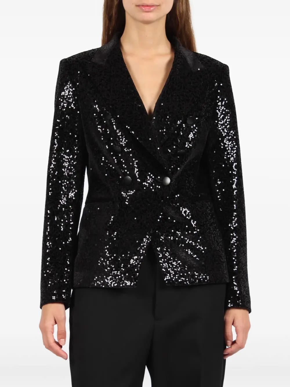 sequin-embellished blazer