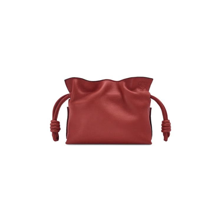 Loewe Flamenco Clutch Nano Burnt Red