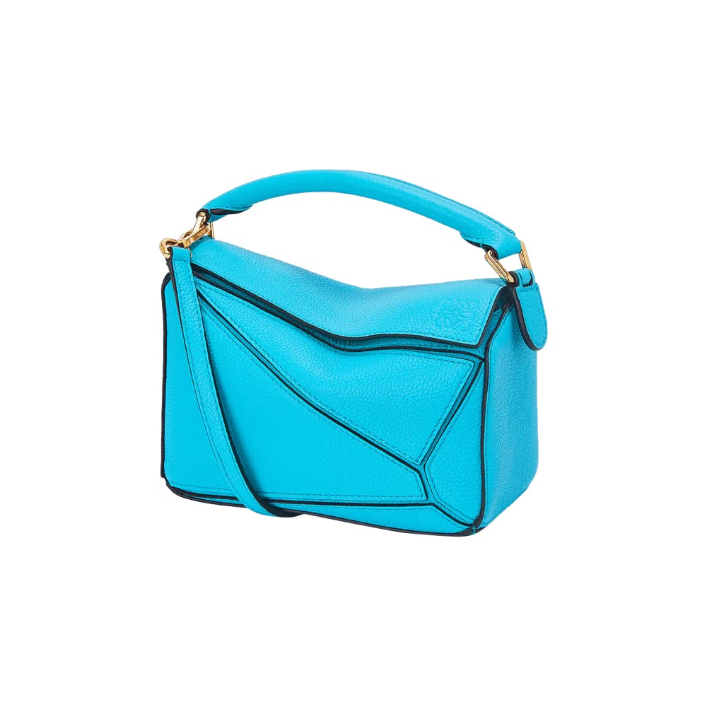 Loewe Puzzle Mini Bag Cyan