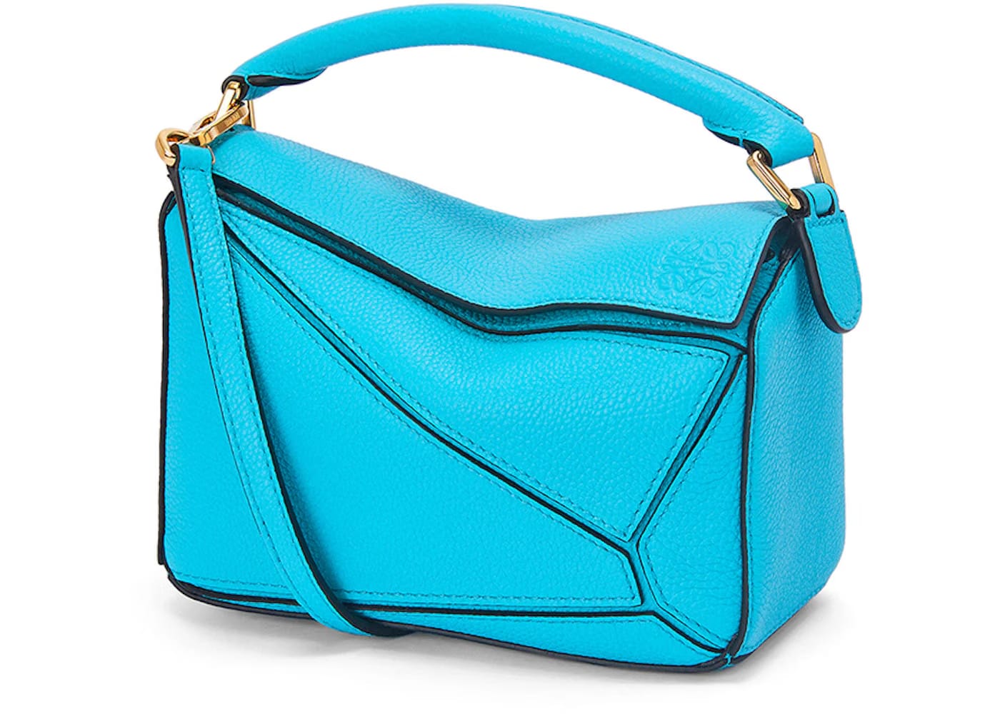 Loewe Puzzle Mini Bag Cyan