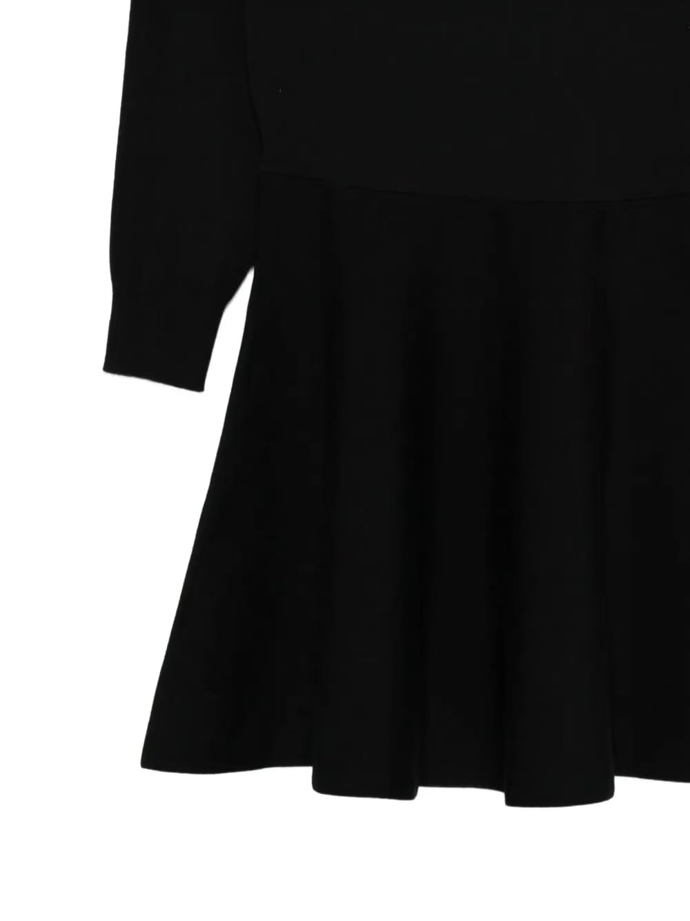 long-sleeved wool dress