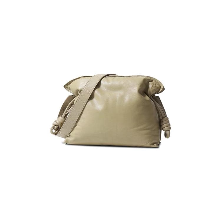 Loewe Flamenco Clutch Puffer Bag Clay Green