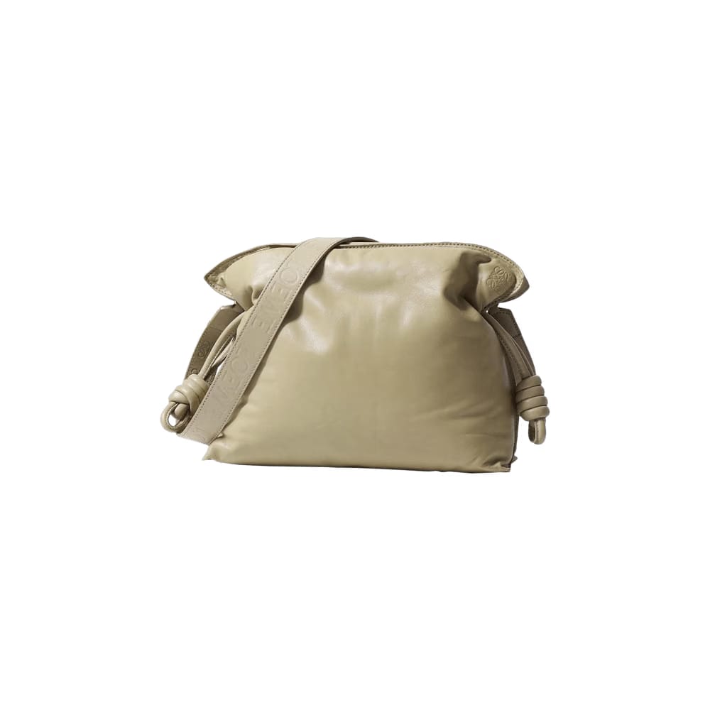 Loewe Flamenco Clutch Puffer Bag Clay Green