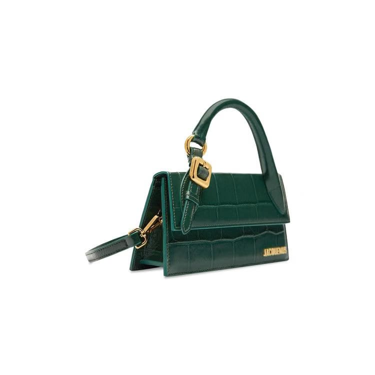 Jacquemus Le Chiquito Long Boucle Dark Green