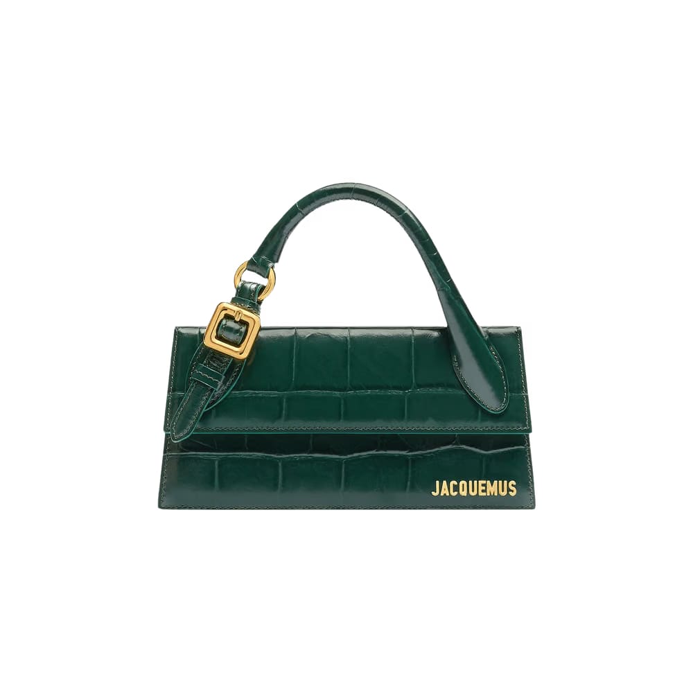 Jacquemus Le Chiquito Long Boucle Dark Green