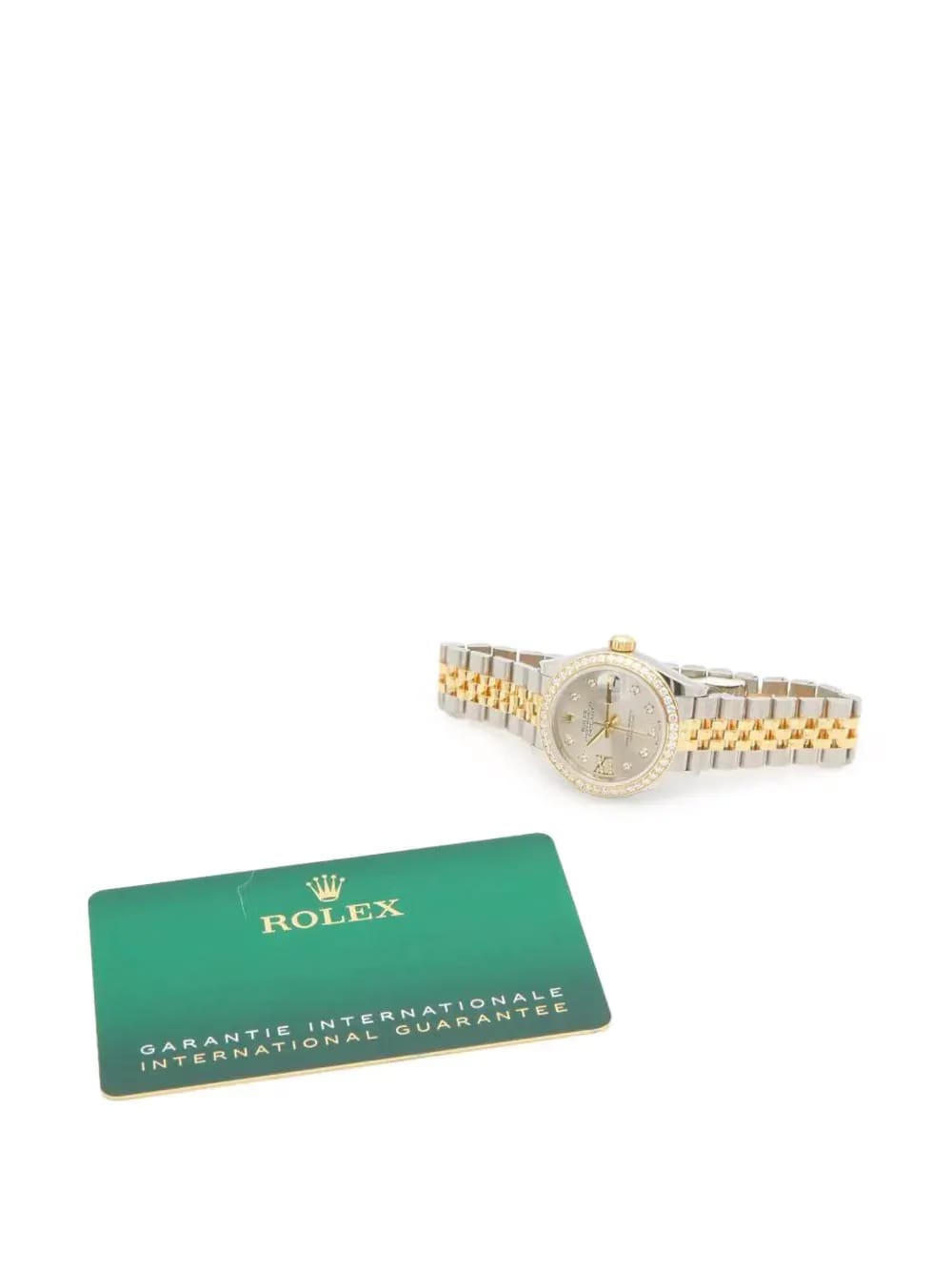 Diamond Bezel Silver Datejust 28mm watch