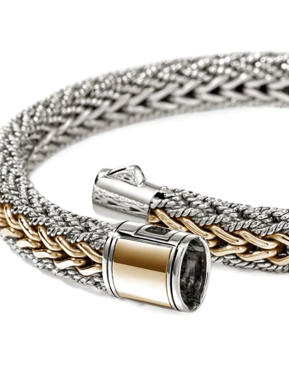 14K yellow gold and sterling silver Icon bracelet