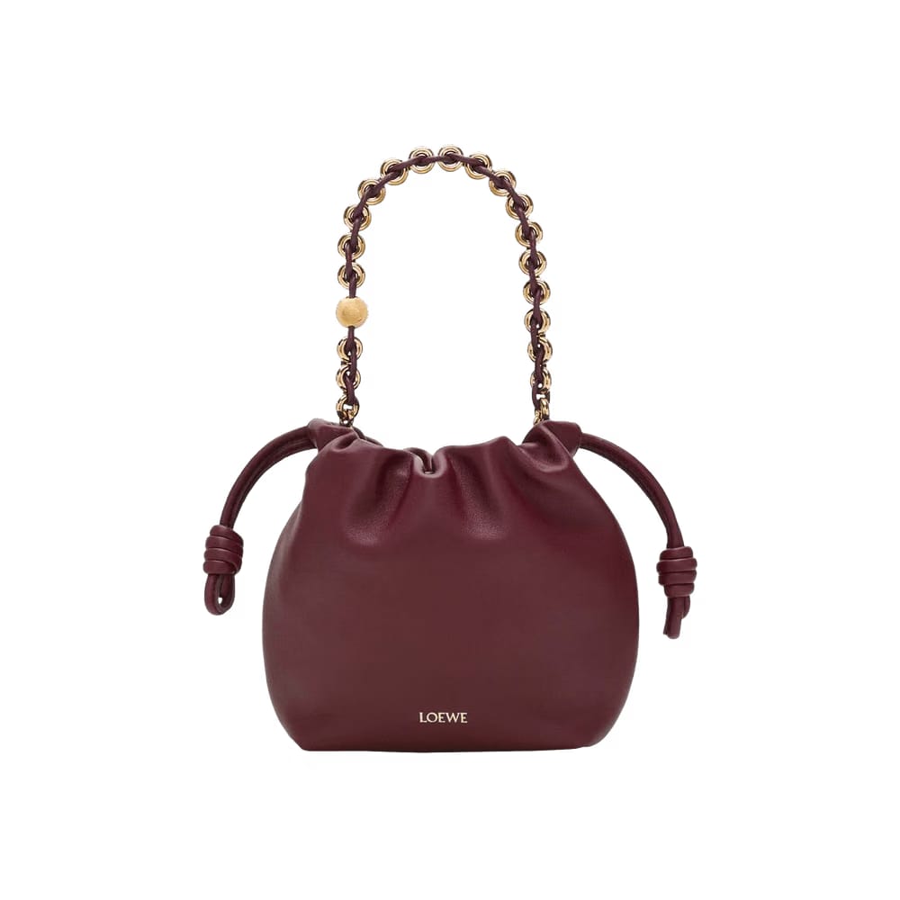 Loewe Flamenco Purse Dark Burgundy