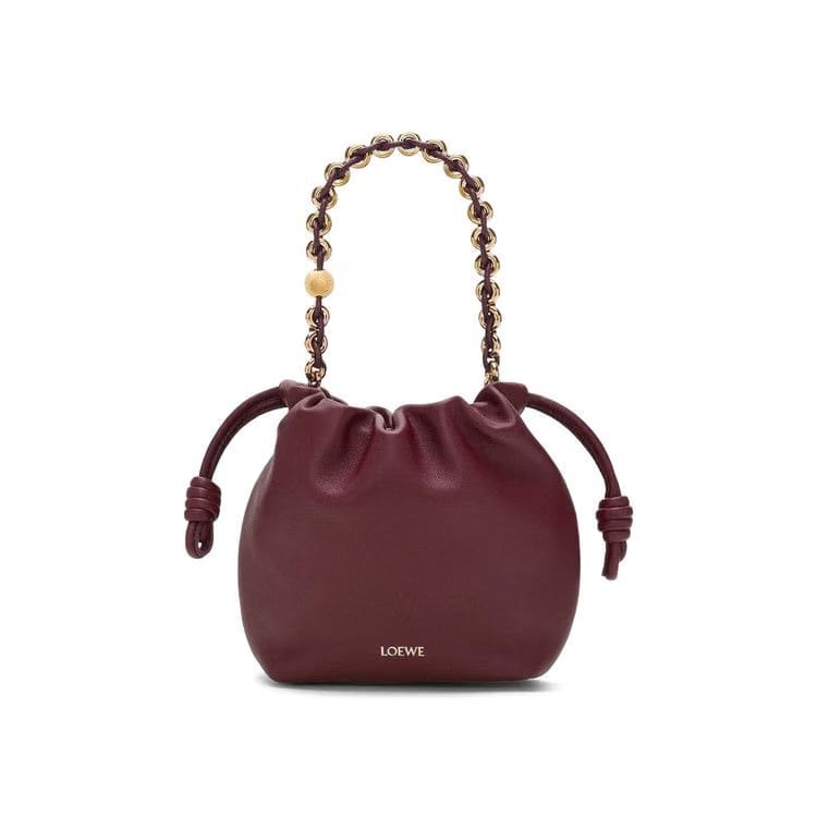 Loewe Flamenco Purse Dark Burgundy