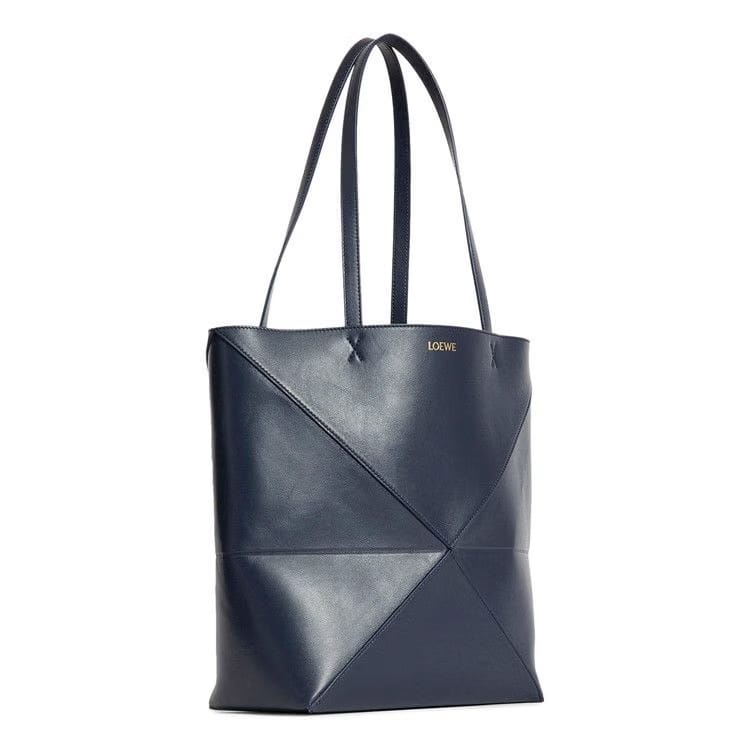 Loewe Puzzle Fold Tote Bag Abyss Blue