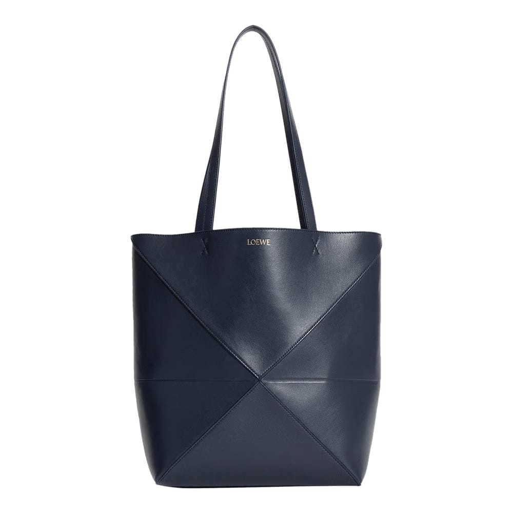 Loewe Puzzle Fold Tote Bag Abyss Blue