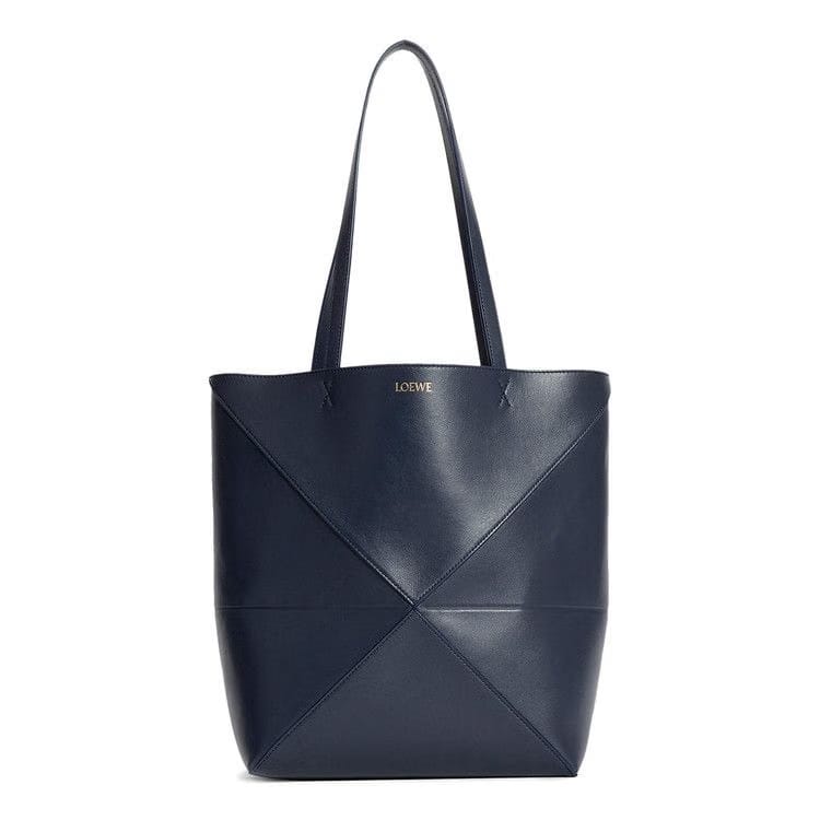 Loewe Puzzle Fold Tote Bag Abyss Blue
