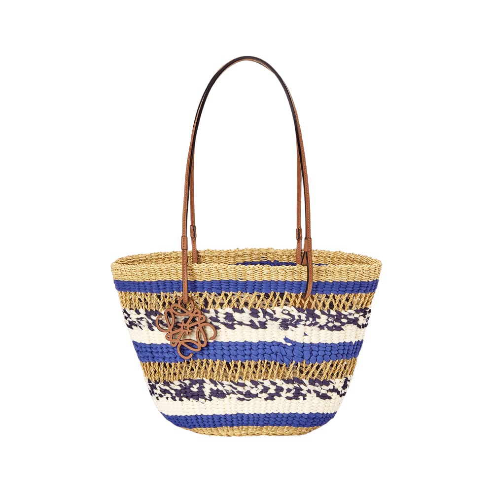 Loewe Basket Tote Natural/Blue