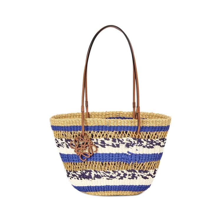 Loewe Basket Tote Natural/Blue