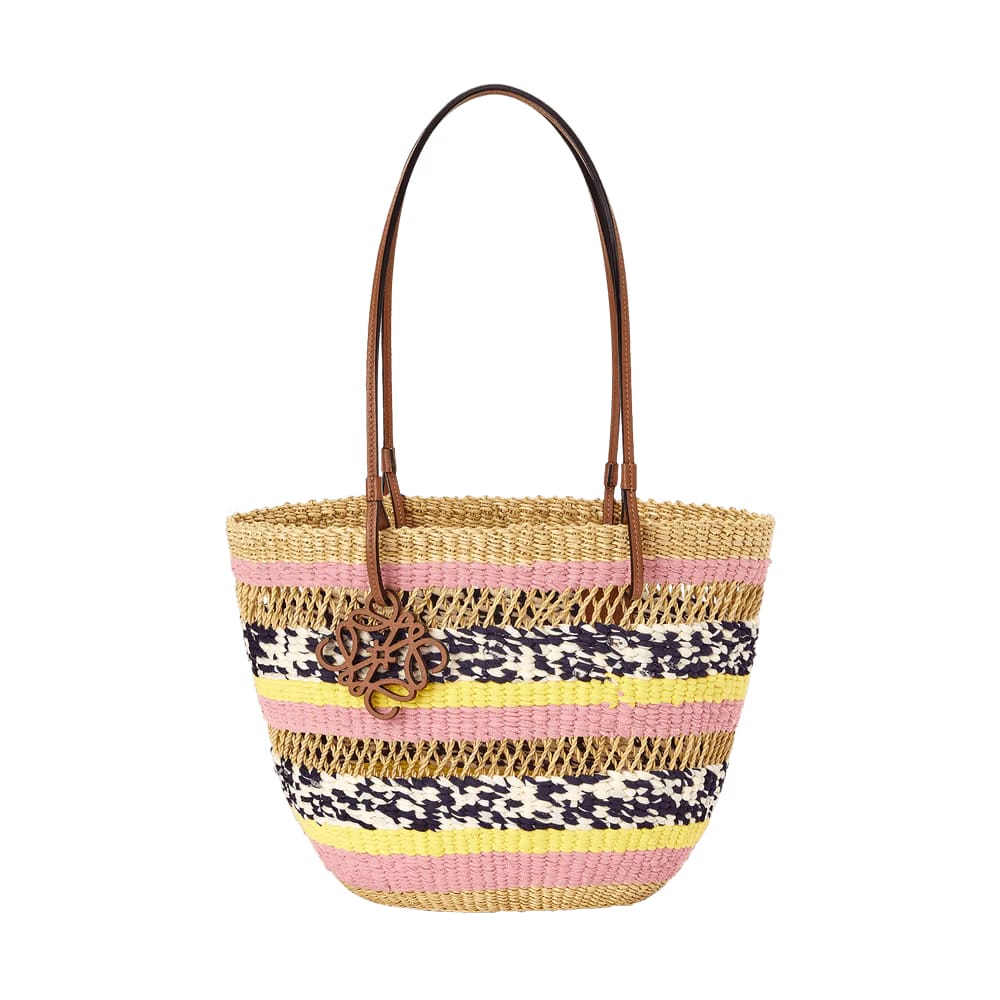 Loewe Basket Surplus Bag Natural/Pink Tulip