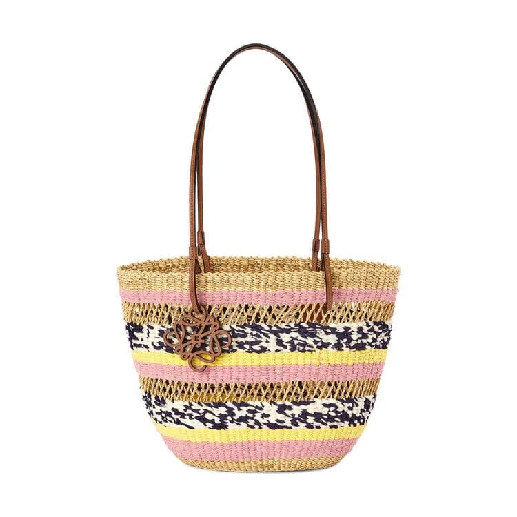 Loewe Basket Surplus Bag Natural/Pink Tulip