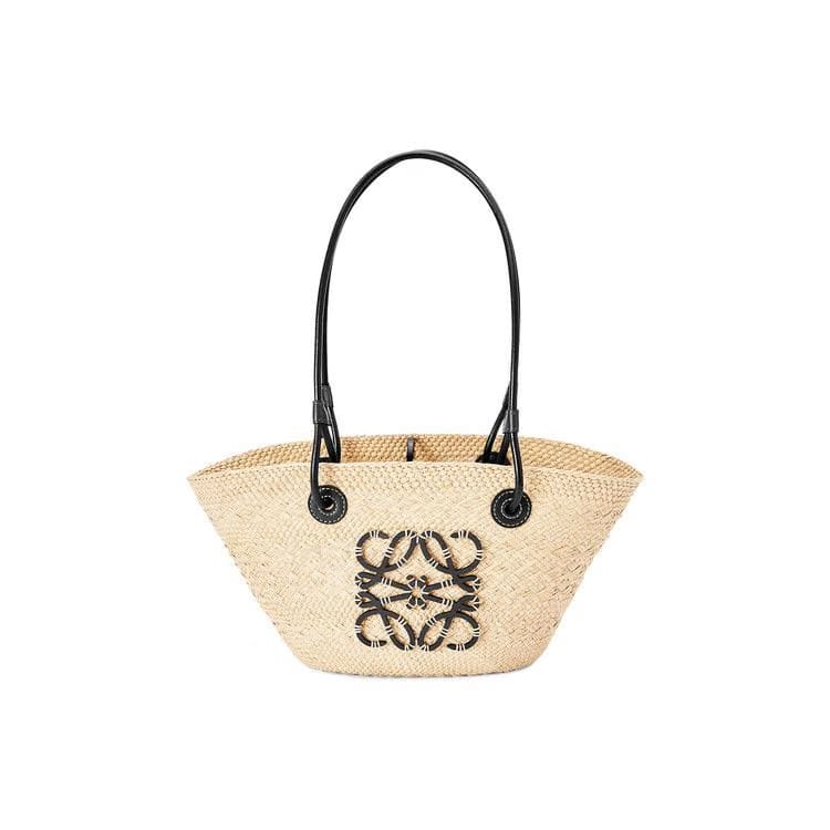 Loewe Anagram Basket Small Bag Natural/Black