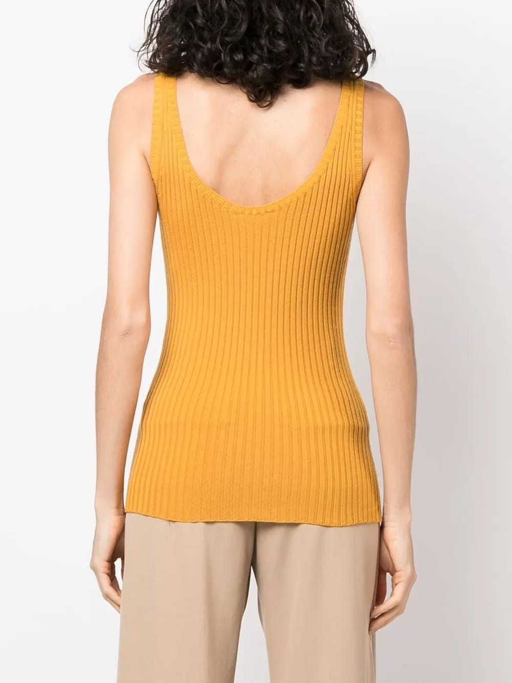 rib-knit tank top